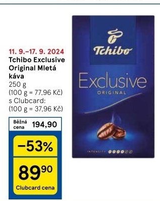 Mletá káva Tchibo Exclusive