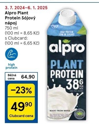 Nápoj sójový Protein Alpro