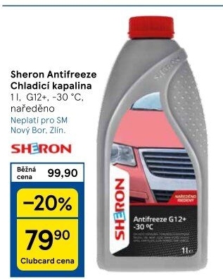 Nemrznoucí chladicí kapalina G12+ Antifreeze Sheron