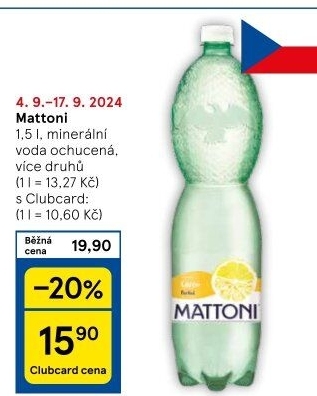 Ochucená voda Mattoni