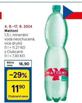 Ochucená voda Mattoni