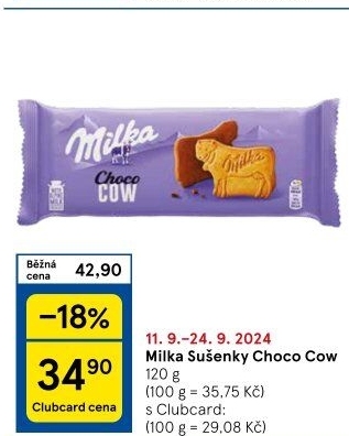Sušenky Choco Cow Milka
