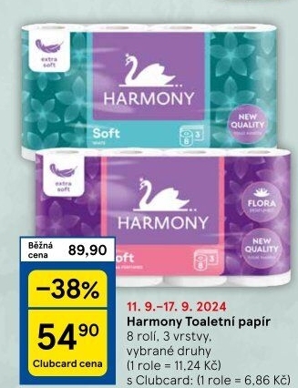 Toaletní papír 3vrstvý Harmony