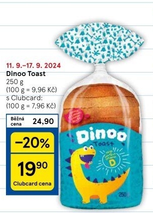 Toastový chléb Dinoo