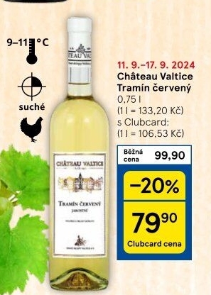 Víno Tramín červený Chateau Valtice