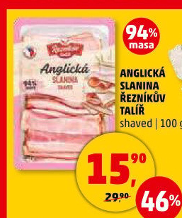 Anglická slanina Řezníkův talíř - Penny Market akcniletaky.com