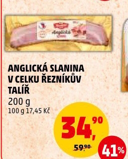 Anglická slanina Řezníkův talíř