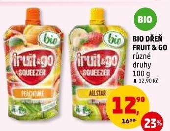 Ovocná dřeň bio fruit&amp