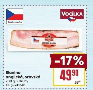 Anglická slanina Vocílka