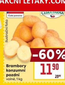 Brambory konzumní rané Česká farma