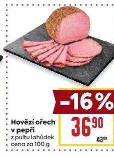 Hovězí ořech v pepři