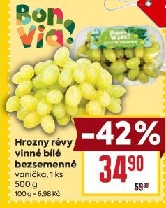 Hrozny bílé bezsemenné Billa Bonvia