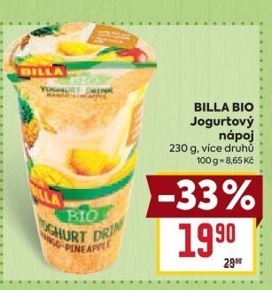 Jogurtový nápoj Bio Billa
