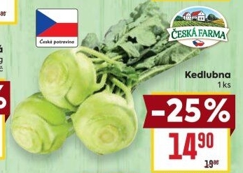 Kedlubna Česká farma