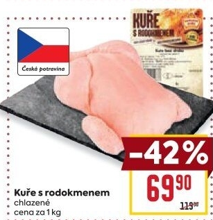 Kuře s rodokmenem Vodňanské kuře