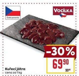 Kuřecí játra Vocílka