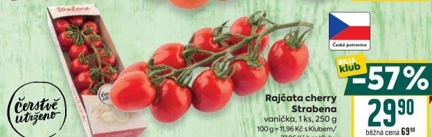 Rajčata cherry keříková Čerstvě utrženo