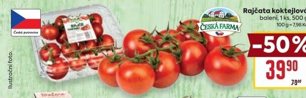 Rajčata koktejlová Česká farma