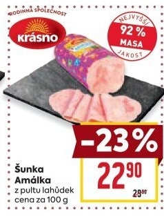 Šunka Amálka nejvyšší jakosti Krásno