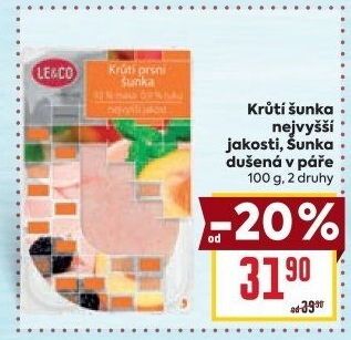 Šunka krůtí nejvyšší jakosti LE&amp