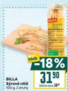 Sýrové nitě Billa