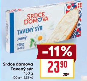 Tavený sýr Srdce Domova