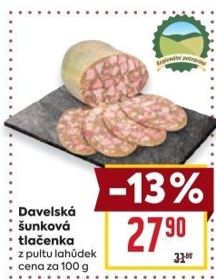 Tlačenka šunková davelská