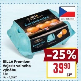 Vejce z volného výběhu Billa Premium