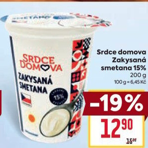 Zakysaná smetana 15% Srdce Domova