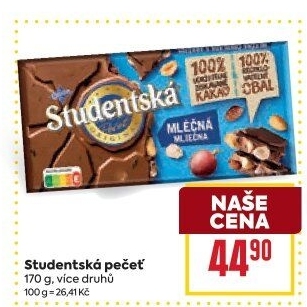 Čokoláda Studentská pečeť Orion