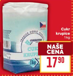 Cukr krupice Cukrovar Vrbátky