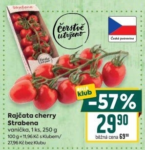 Rajčata keříková Čerstvě utrženo