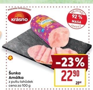 Šunka Amálka nejvyšší jakosti Krásno