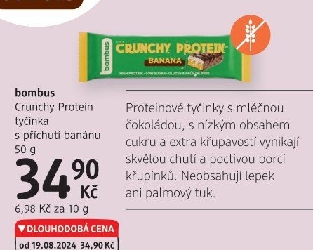 Tyčinka Crunchy Protein Bombus