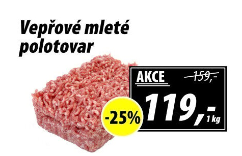 Maso mleté vepřové