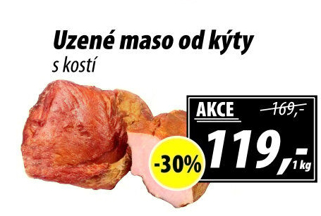 Uzené maso od kýty s kostí