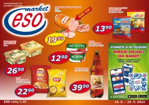 akční leták ESO MARKET 18.9.2024-29.9.2024