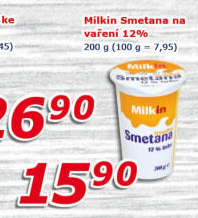 Smetana Milkin 12%