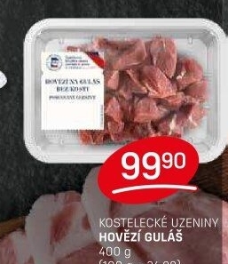 Hovězí maso na guláš Kostelecké uzeniny
