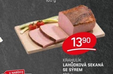 Sekaná lahůdková se sýrem Krahulík