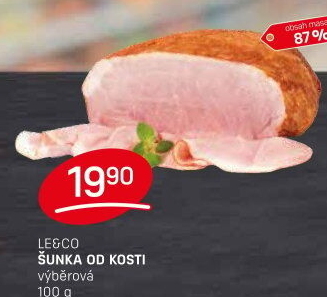 Šunka od kosti výběrová LE&amp
