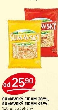 Sýr Eidam strouhaný Šumavský