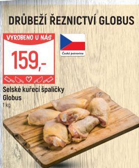 Selské kuřecí stehna marinovaná Globus