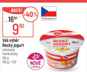 Jogurt řecký ochucený Váš Výběr