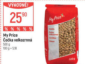 Čočka velkozrnná My Price