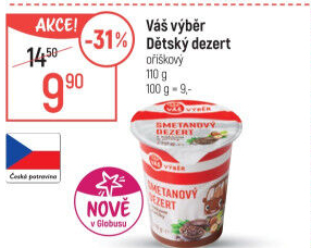 Dezert smetanový Váš Výběr