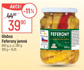 Feferony jemné Globus