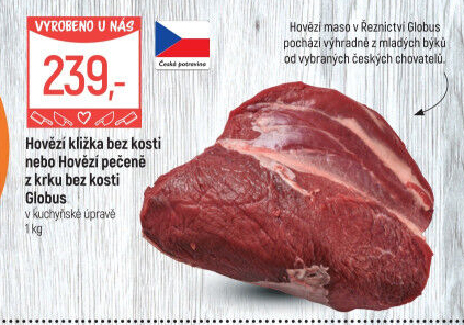 Hovězí kližka bez kosti Globus