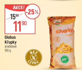 Křupky arašídové Globus