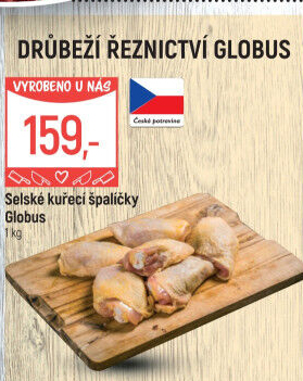Selské kuřecí stehna marinovaná Globus